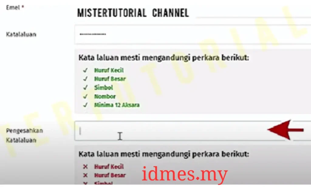 Pengesahan dan Tukar Kata Laluan