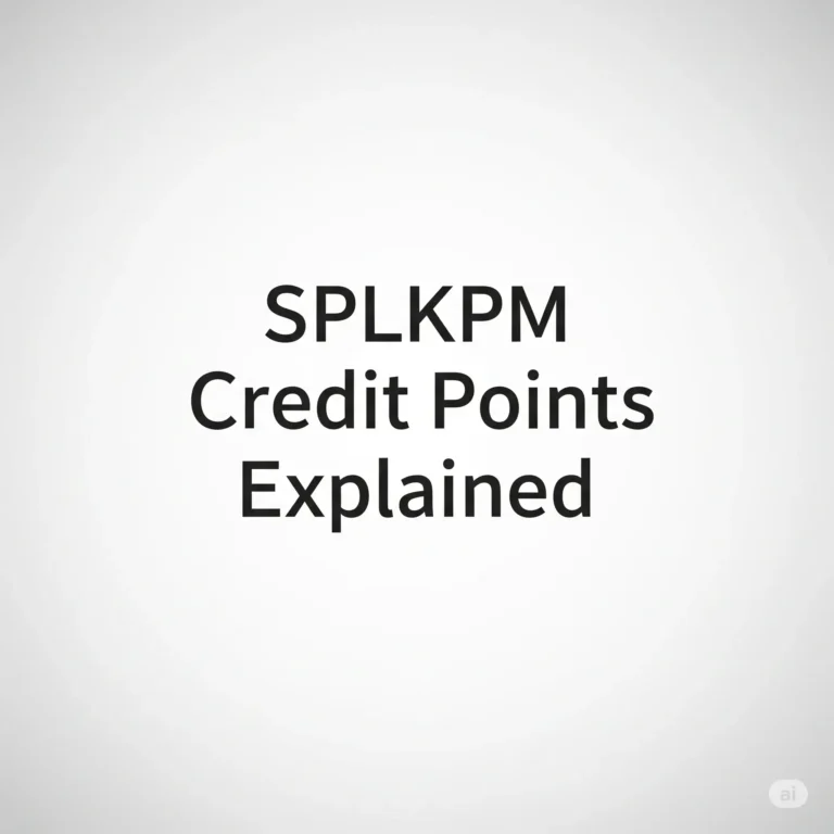 SPLKPM Credit Points Explained